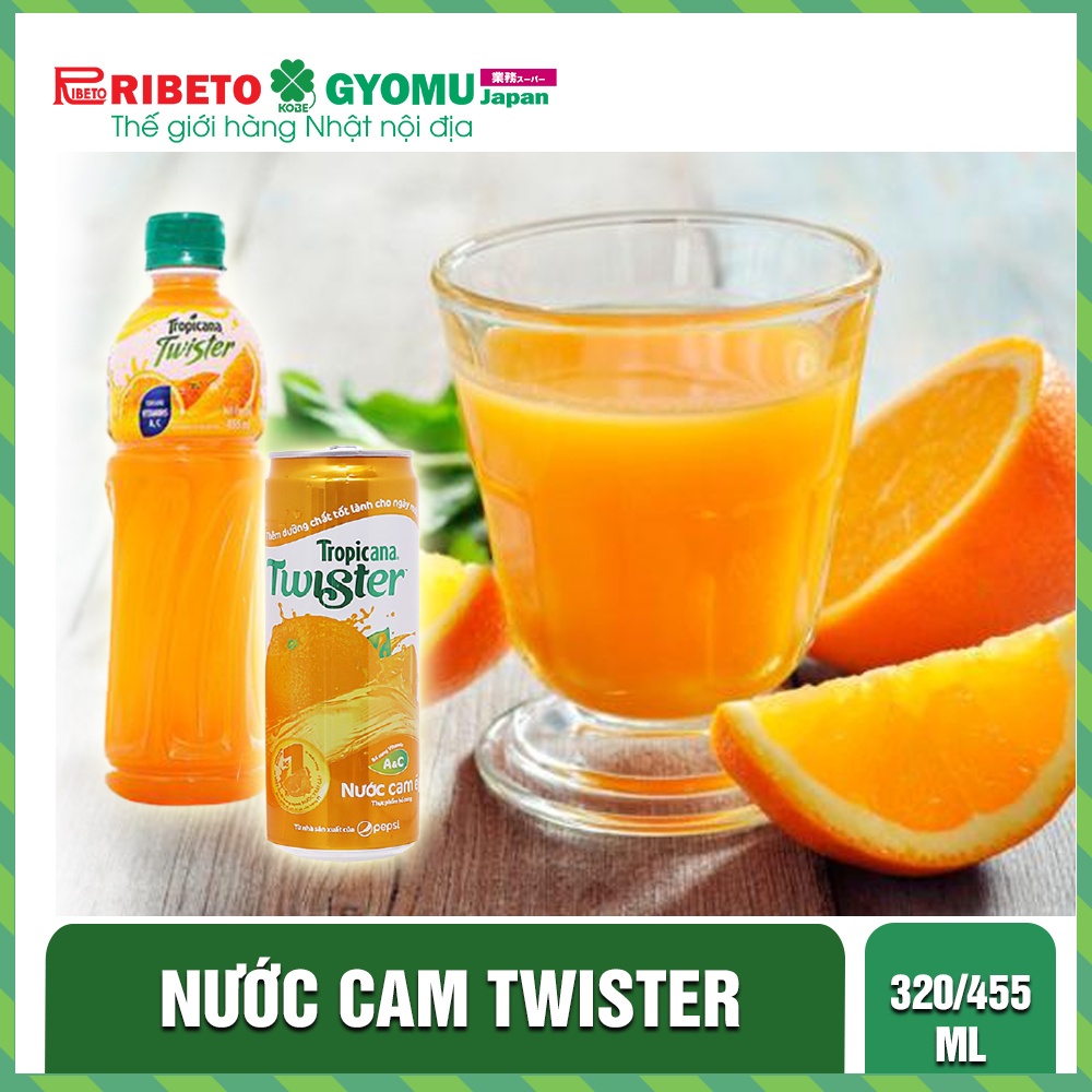 NƯỚC TWISTER CAM Dạng CHAI 455ML và LON 320ml