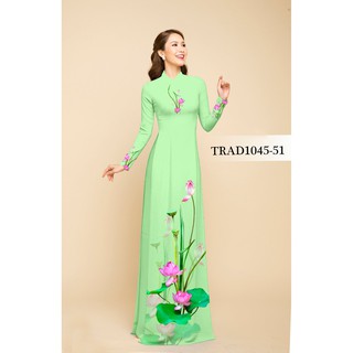 [NEW] VẢI MAY ÁO DÀI IN HOA SEN
