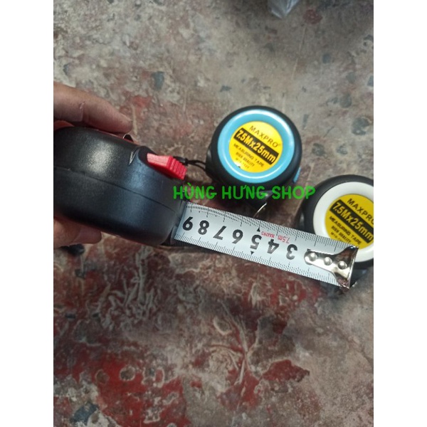 Thước số thước đo 7,5m bản lớn 25mm MAXPRO