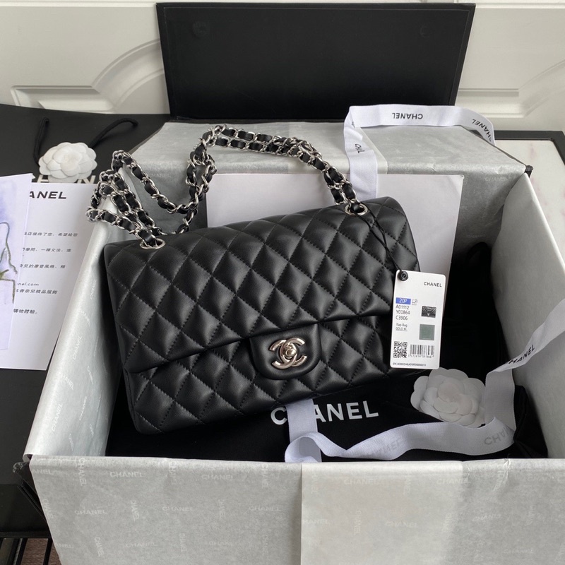 Túi đeo chéo nữ da thật cao cấp thương hiệu thời trang Channel 𝘾𝙝𝙖𝙣𝙚𝙡 CN cao cấp dòng Classic Flap bag size 25 vip 1-1