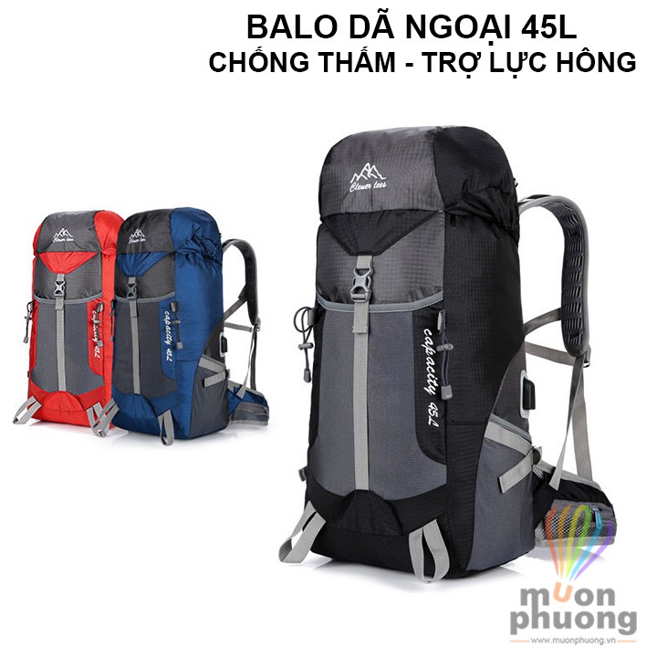 [FRSHIP70K] Balo dã ngoại chống nước 45l có trợ lực - MUÔN PHƯƠNG SHOP