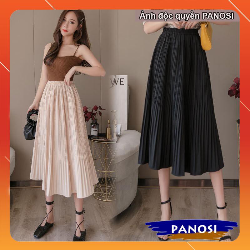 Chân váy dài xếp ly công sở sang trọng lịch sự hàng quảng châu cao cấp - CV308