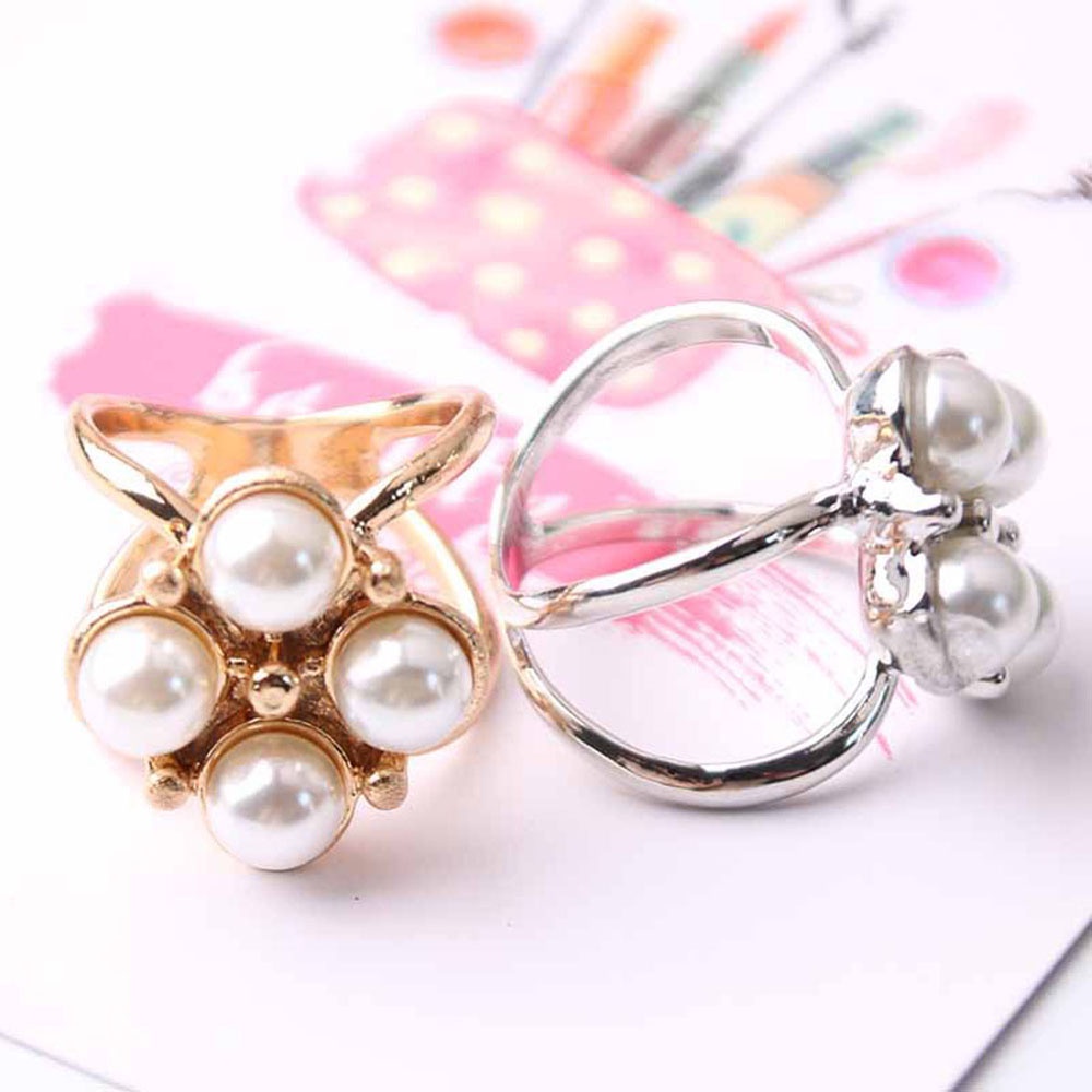 Kẹp giữ khăn choàng đính ngọc trai nhân tạo thời trang cho nữ