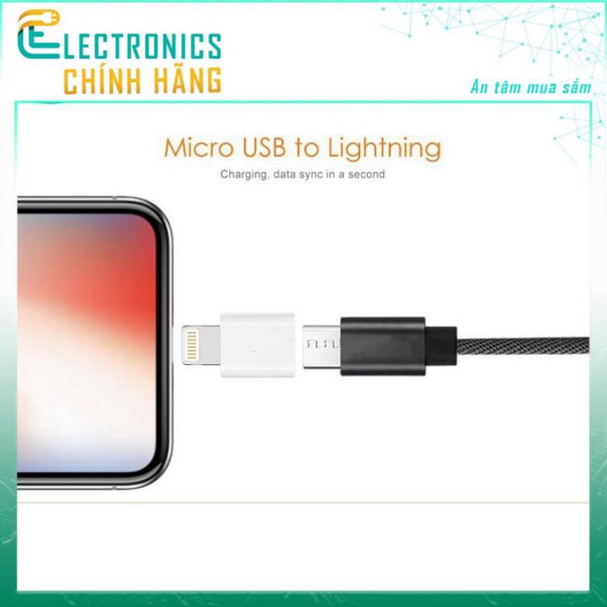 Cổng Chuyển MicroUSB Sang Lightning cho iPhone X/8/7/6 iPad Air Mini iPod