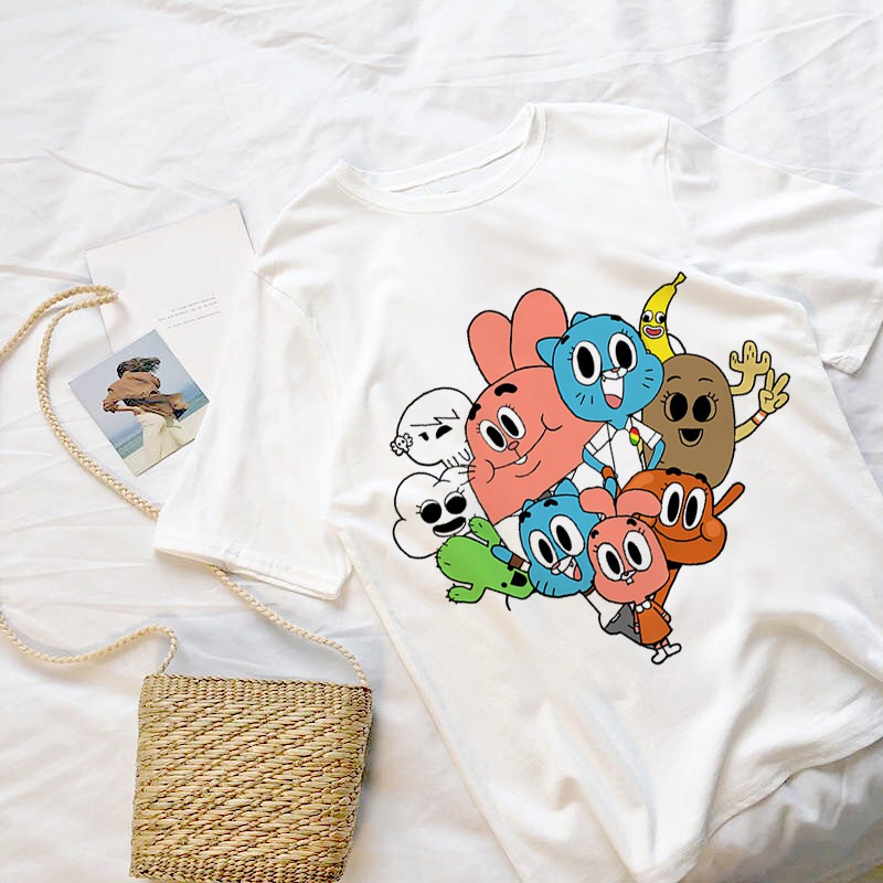 Áo Thun The Amazing World Of Gumball Unisex Nam Nữ Phù Hợp Mọi Lứa Tuổi