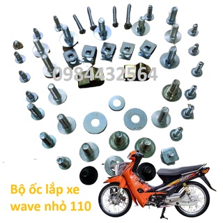 Bộ ốc xe Wave alpha -wave zx -wave nhỏ 110 đời 2000 đến 2005