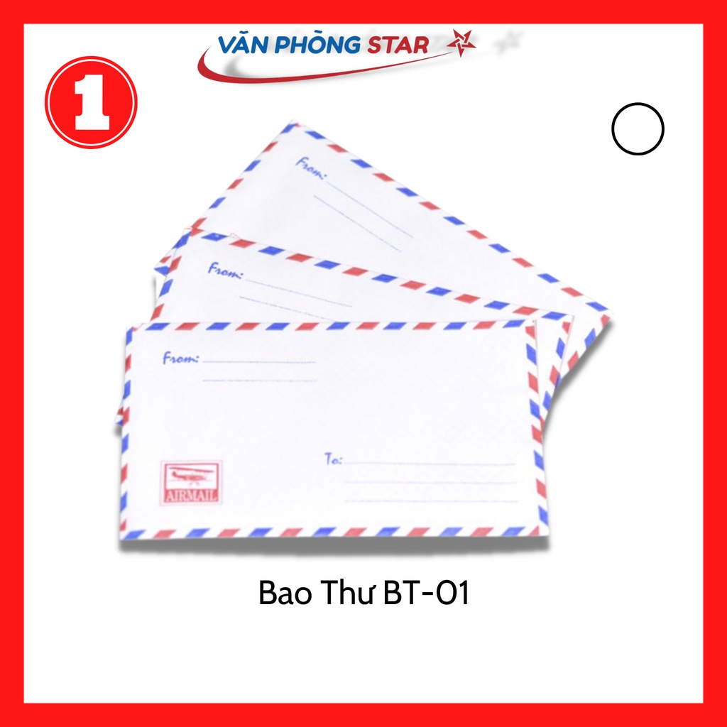 Bao Thư BT-01 túi 25 cái có sẵn keo dán tiện dụng