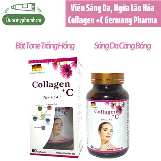 COLLAGEN +C 120MG Hồng,Viên Uống Đẹp Da, Ngăn Thâm Nám, Lão Hóa,LỌ 60 VIÊN NANG