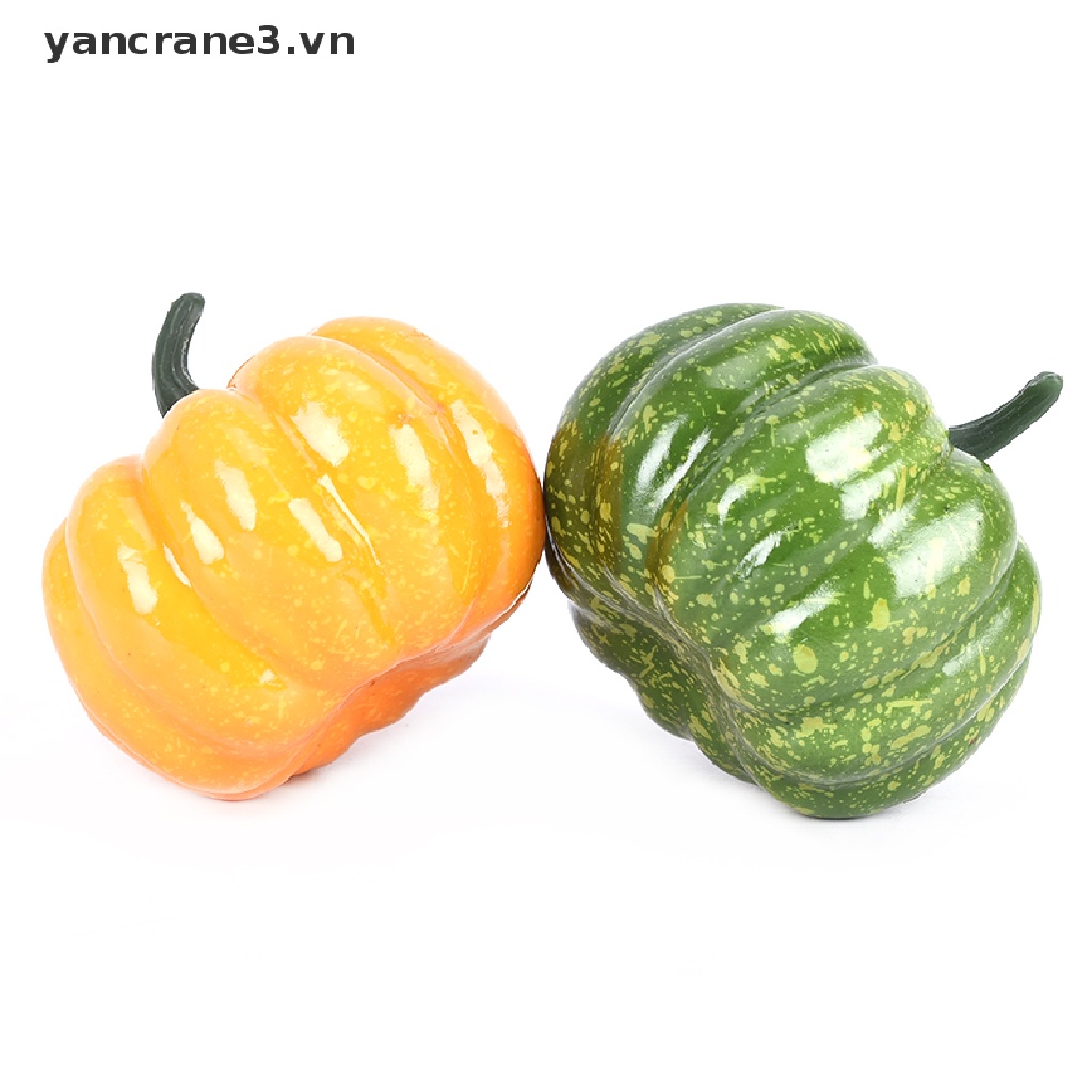 Mô hình quả bí ngô giả sống động như thật trang trí nhà cửa/ tiệc tùng 3.vn}