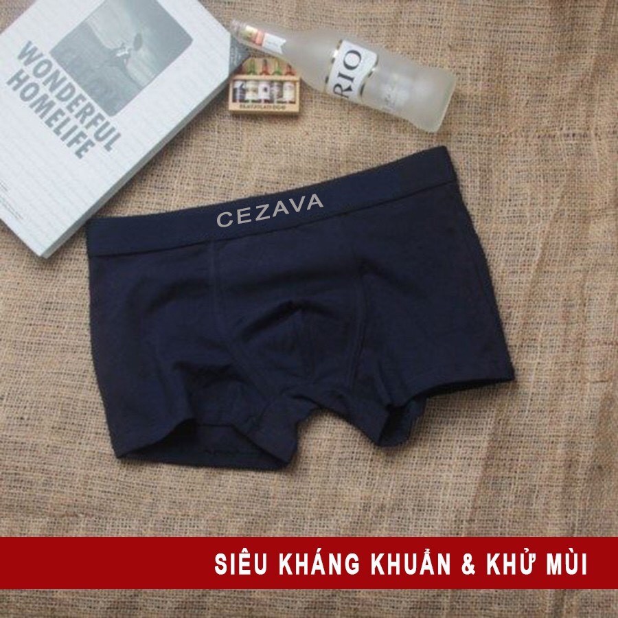 Quần Sịp đùi Nam cao cấp Boxer CEZAVA cotton co giãn thoải mái