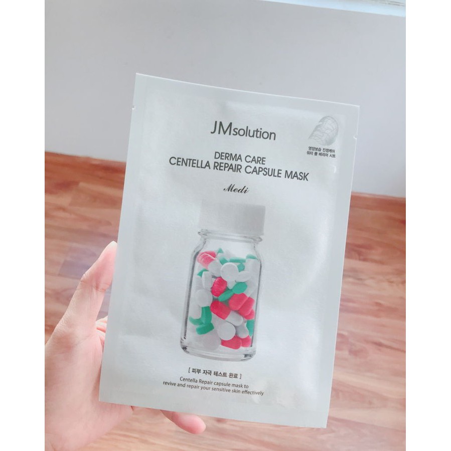 Mặt Nạ Jmsolution Derma Care Centalla Repair Capsule Mask Phục Hồi Dành Cho Da Hư Tổn  30ml