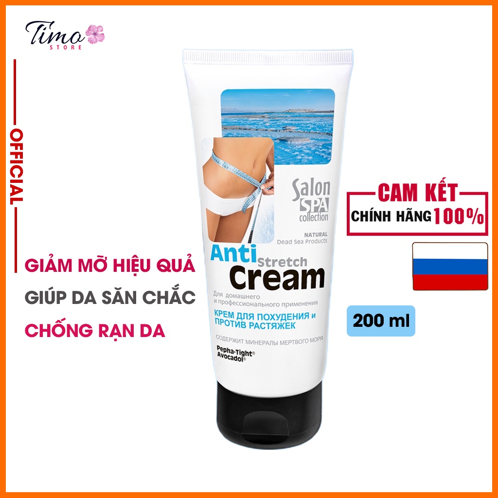 Kem rạn da giảm mỡ thừa toàn thân hàng Nga chính hãng 200ml Salon Spa, hiệu quả nhanh đến 97% | TM067