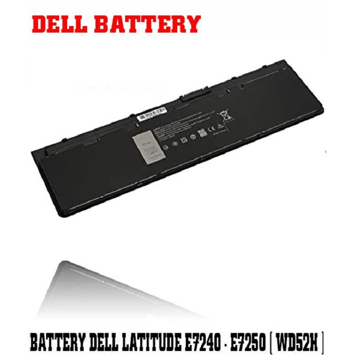 ☾Pin DELL Latitude E7240 E7250 Cũ Thời gian sử dụng > 2.5h, Bảo hành 03 tháng.