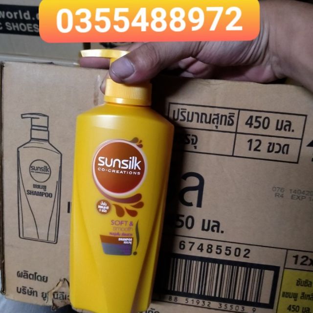 Sunsilk Thái Lan chai x450ml ( hàng nhập khẩu icheck chuẩn)