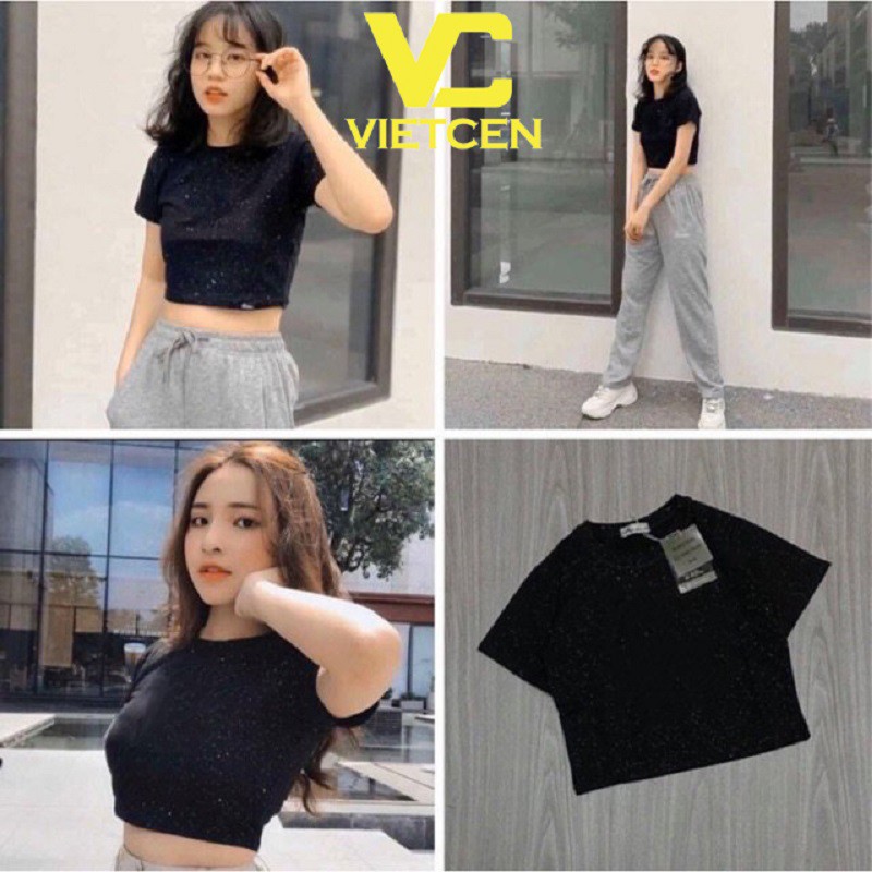 Áo Croptop Body Kim Tuyến Ôm Mịn Mát Hot Trend - VIETCEN