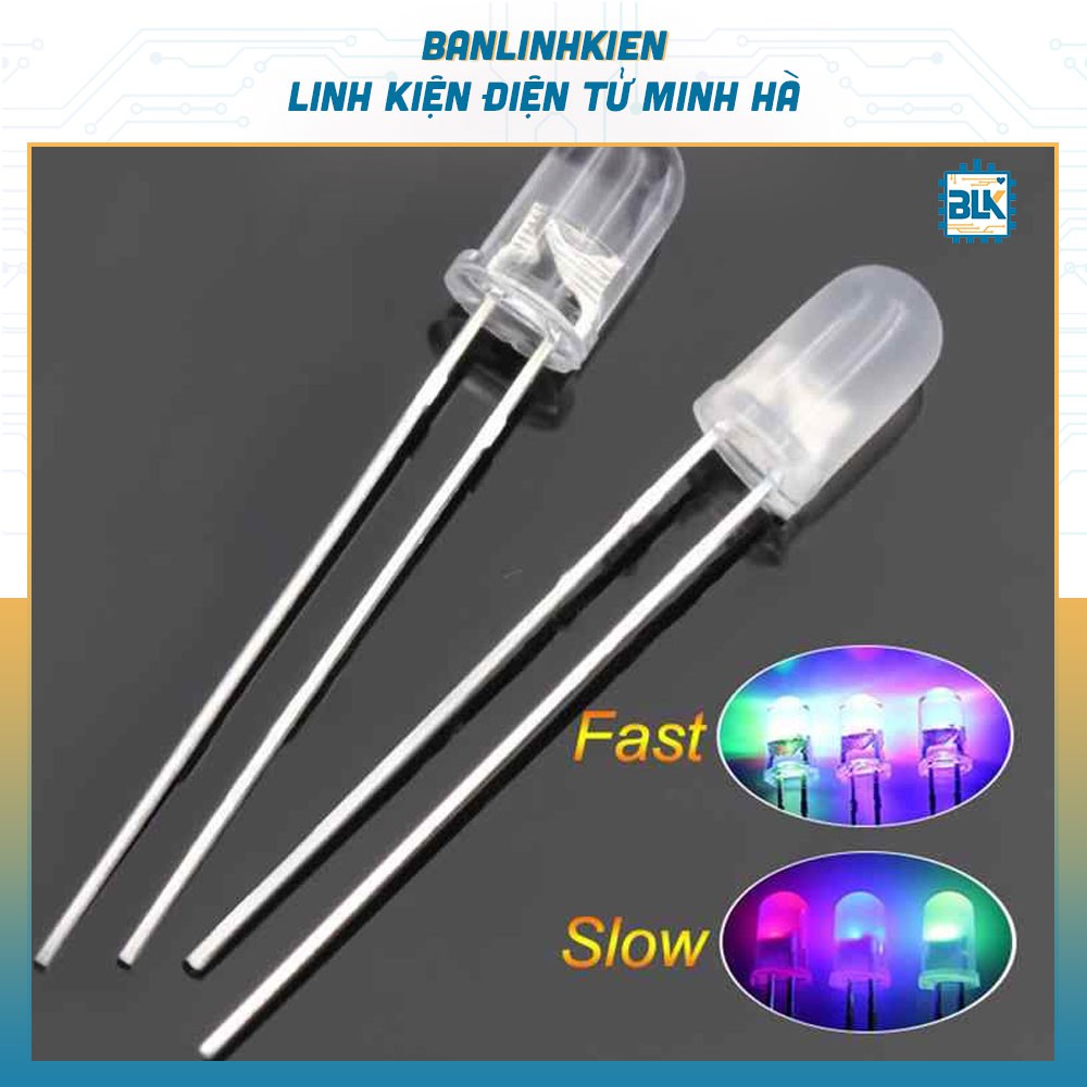 Led 5MM 7 Mầu Nháy Chậm (5 Chiếc)