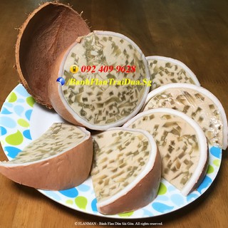 "Đặc sản Sài Gòn" - Bánh Flan Rau Câu Trái Dừa