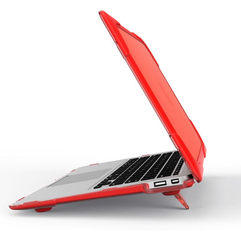 Bọc nhựa màu trong có chân chống bảo vệ cho Macbook Touch Bar A1706 A1708 A1989 Air 13 A1369 A1466 | BigBuy360 - bigbuy360.vn