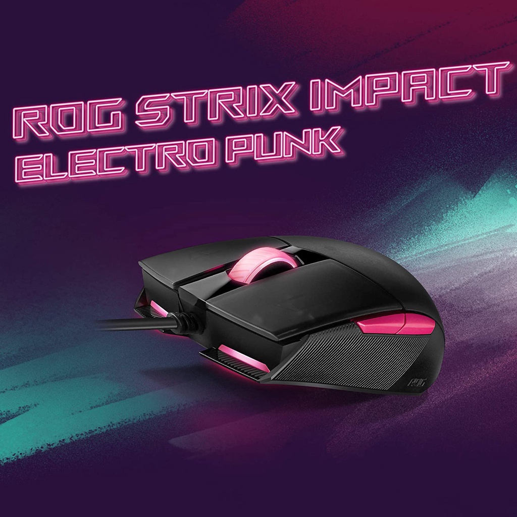 Chuột asus rog strix impact ii electro punk bluetooth không dây hiện đại cho máy tính laptop mini giá rẻ gaming cao cấp