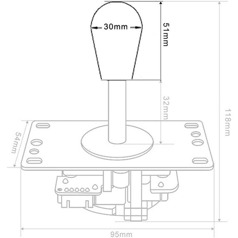 2 Cần Điều Khiển Thay Thế Cho Cần Điều Khiển Arcade 1up