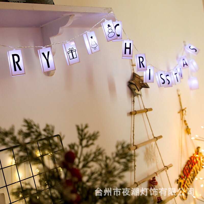 Bảng Chữ Đèn Led Trang Trí 3 Kiểu  Chữ HAPPY BIRTHDAY,5201314,MERY CHRISTMAS.