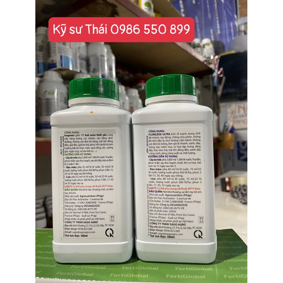 Phân Bón Lá Sinh Học FLORILEGE ULTRA LÂN KALI HỮU HIỆU Nhập Nguyên Chai Từ Pháp