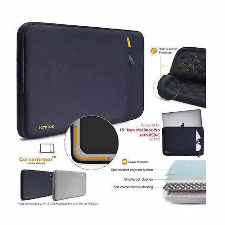 Túi Đựng Laptop Tomtoc Cho Macbook Air 13 / 14 / 15 Inch | BigBuy360 - bigbuy360.vn