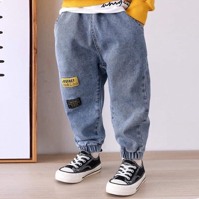 Quần Jean Co Dãn Cho Bé Trai Bo Chun Baggi Size 8-30kg
