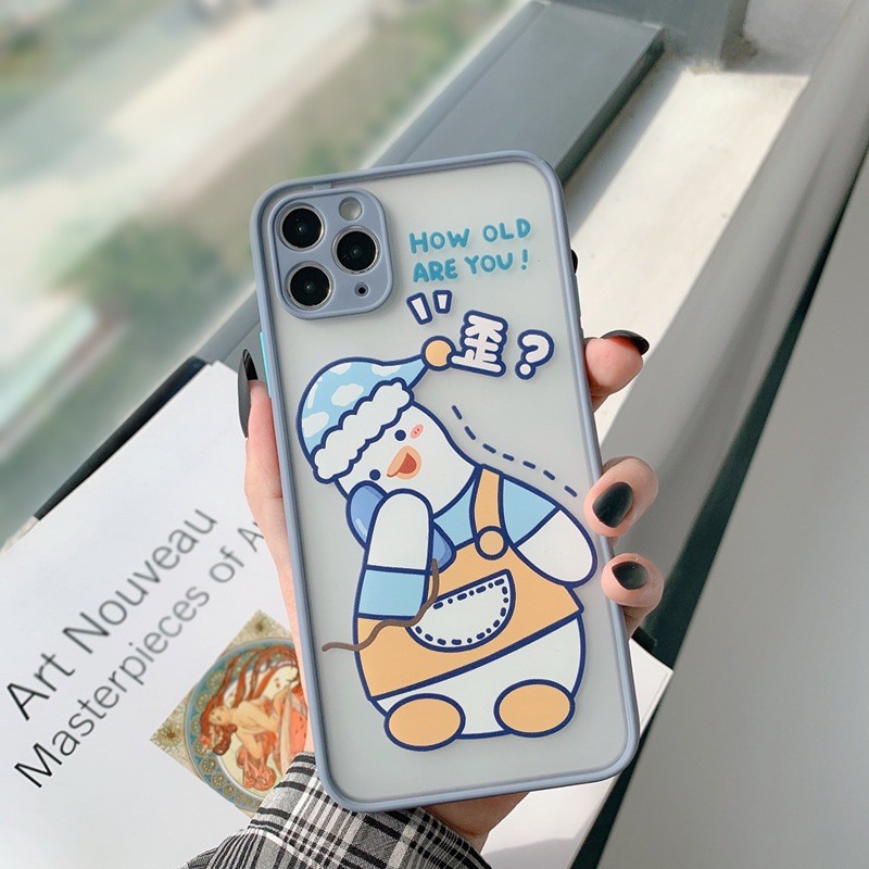 𝐂𝐨́ 𝐬𝐚̆̃𝐧 𝐜𝐡𝐨 𝐢𝐏𝐡𝐨𝐧𝐞 𝟏𝟐  Ốp lưng cho iphone - Ốp vịt GUA lưng nhám cho ip7p đến 12promax