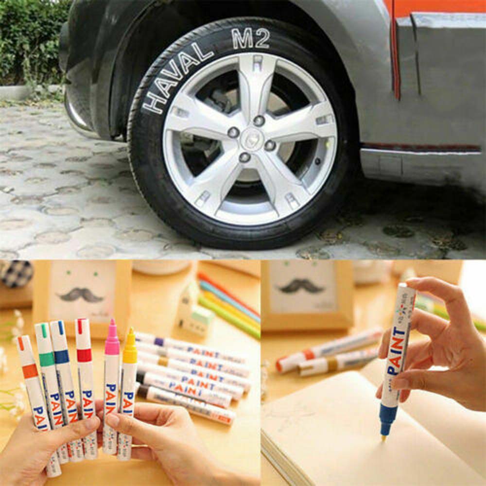 Set 12 bút lông chống nước dùng để vẽ tranh trên kính / kim loại / đá cuội