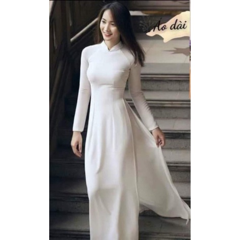 Áo dài Đồng phục  - Vải Lụa Mỹ  Nhật đặt may theo số đo