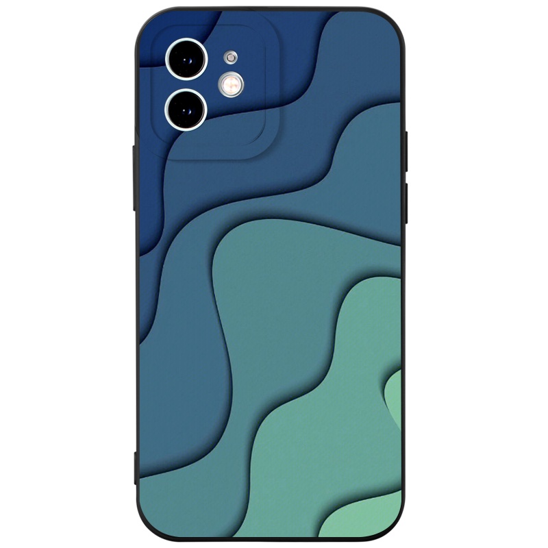 Ốp lưng JURSUE mềm chống bẩn hình độc lạ đen Cho iPhone 14 13 12 11 Pro Max SE 2020 X XR XS 8 7 ip 6S 6 Plus Y2372