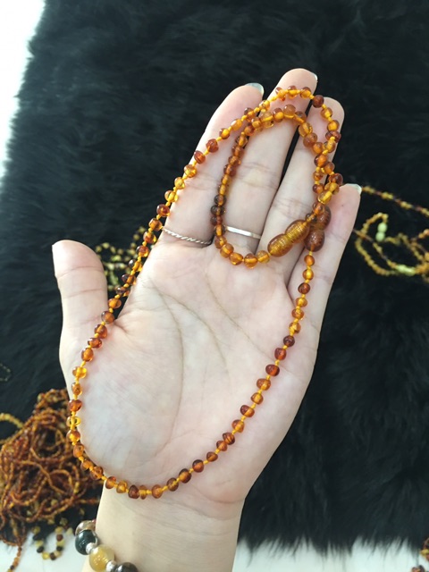 Vòng Hổ Phách amber chuẩn tự nhiên vòng cổ, vòng tay, cả bộ