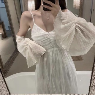 Váy tiểu thư công chúa trắng  ( ảnh thật phía sau)