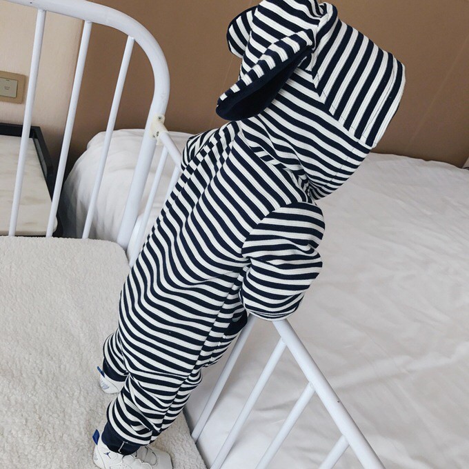 Bodysuit Tai Thỏ Kẻ Sọc Xinh Xắn | BigBuy360 - bigbuy360.vn