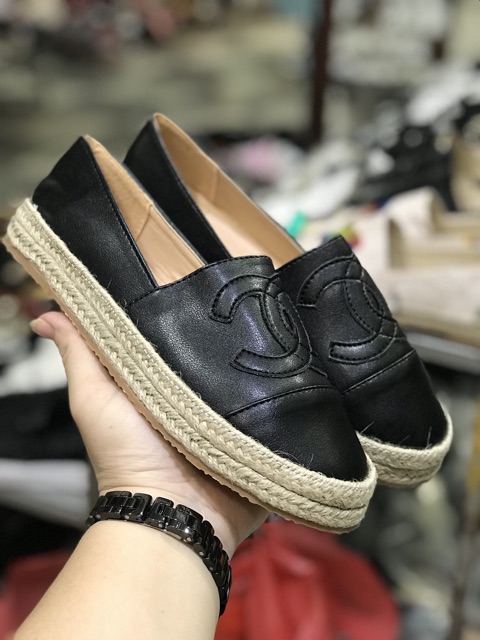 Slip on vièn cói 2cm