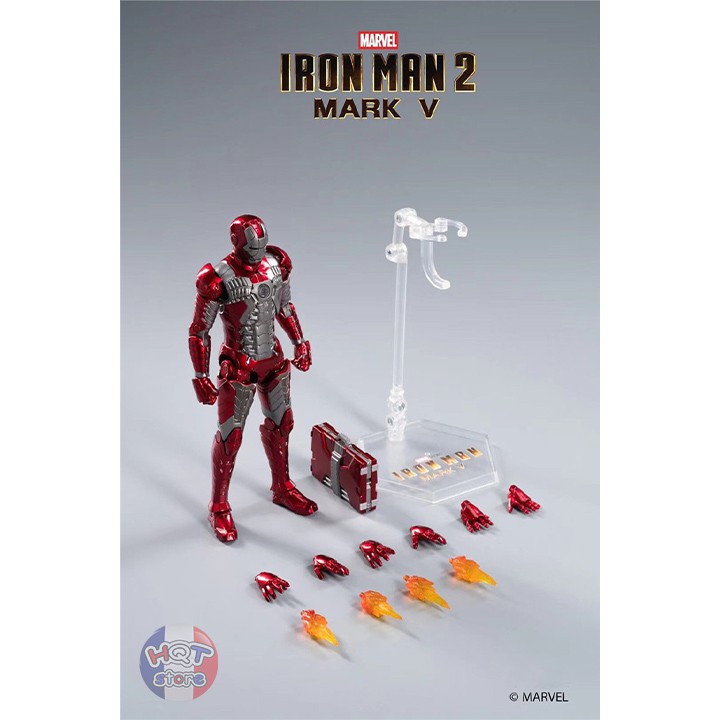 Mô hình iRon Man Mark V ZD Toys chính hãng tỉ lệ 1/10 (Mark 5)