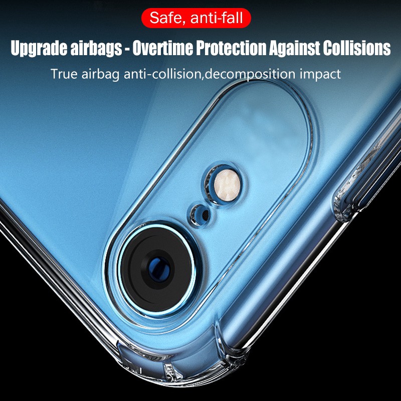Ốp điện thoại trong suốt chống sốc thích hợp cho iPhone 11 12 13 14 Pro Max X XS XR 6 6S 7 8 Plus SE 2020
