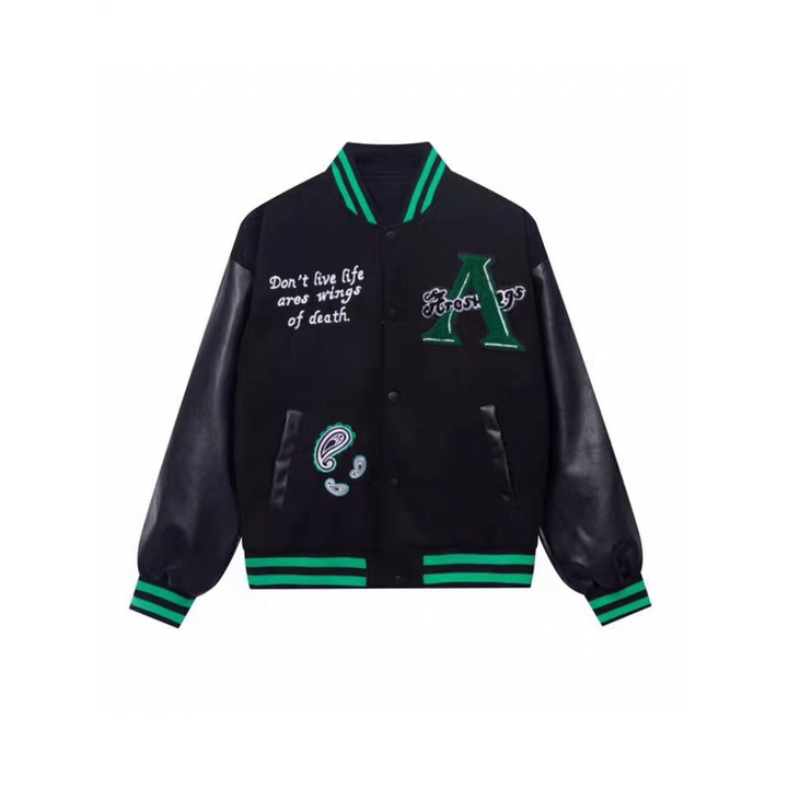 Áo Khoác Bomber Nam Phối Bo Viền Cá Tinh Hot trend Thời Thượng Xu Hướng A HHP