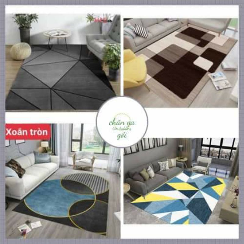 (TẶNG 1 thảm lau chân) Thảm trải sàn bali 5d Thảm phòng khách,Thảm phòng ngủ thảm nỉ lì size 2mx3m và1m6x2m3 Nhập Khẩu
