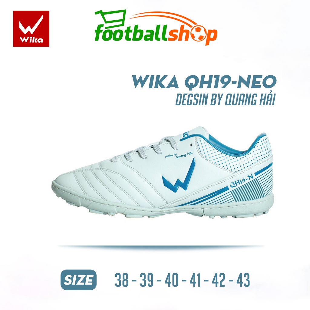 [ CHÍNH HÃNG ] Giày Đá Bóng Wika Quang Hải QH19-NEO . Da Microfiber Siêu Êm