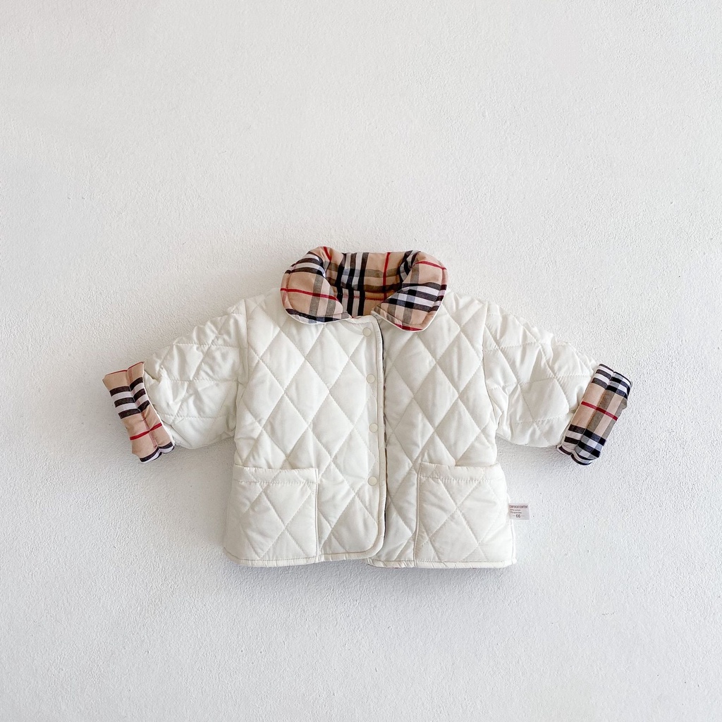 Áo khoác dáng dài thời trang mùa đông cho bé