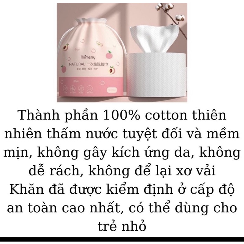 Khăn lau mặt khô Animerry- khăn lau đa năng dùng 1 lần- khăn rút