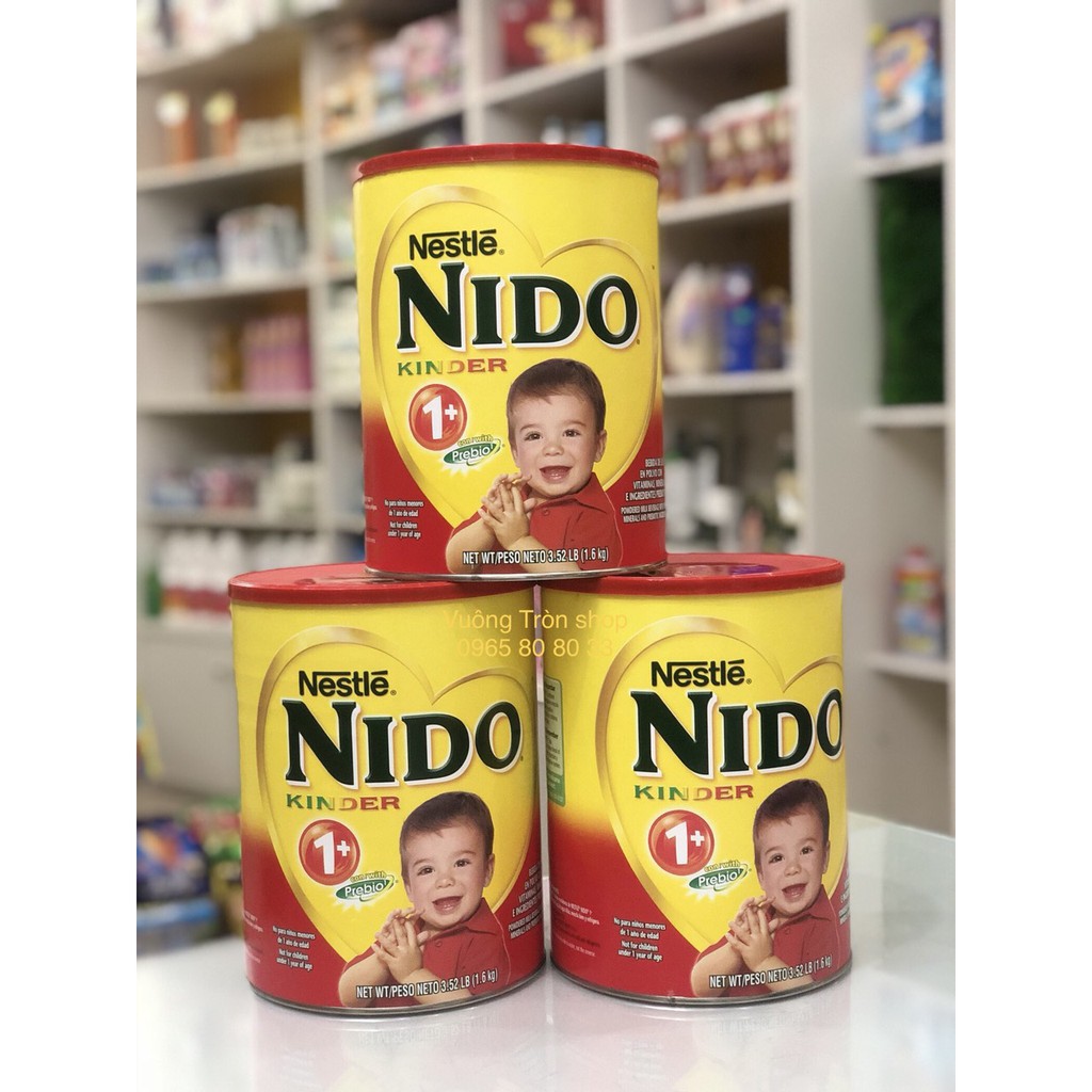 Sữa Nido Nắp Đỏ Chống Táo Bón Hộp 1.6kg