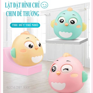 Đồ Chơi Giải Trí, Lật đật hình chú chim chớp mắt phát nhạc ngộ nghĩnh cho bé