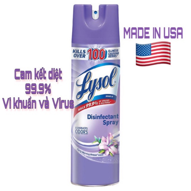 Xịt diệt khuẩn Lysol - TDS29