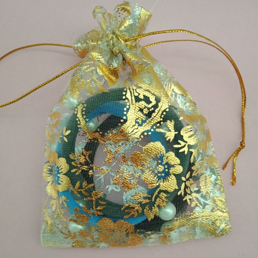 Túi vải voan thơm nhiều mẫu trăng sao bướm hoa lá họa tiết nhiều màu có dây rút size 9x12cm khuyến mãi - mouse love rice