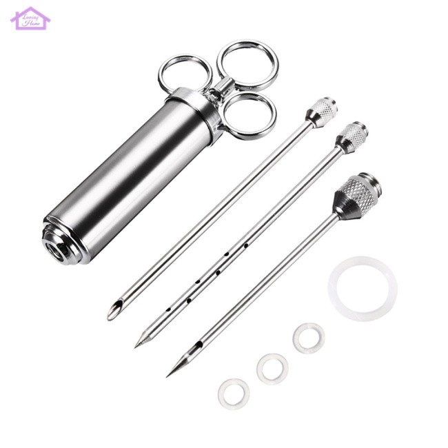 Meat Turkey Injector Stainless Steel 304 Injector Syringe Stainless Marinade