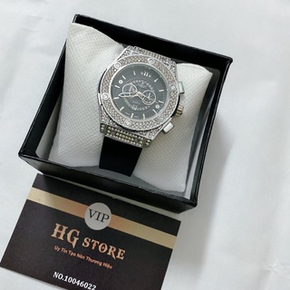 Đồng hồ nam nữ Hub.lott - Kiểu dáng sang trọng Dây cao su thơm vani, bảo hành 12 tháng