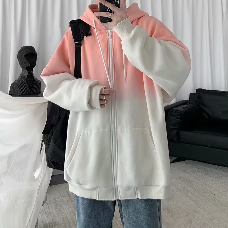 Áo Khoác Hoodie Nam Màu Gradient Thời Trang Hàn Quốc Cá Tính Cho áo khoác bomber áo khoác nam cao cấp áo khoác jacket nữ